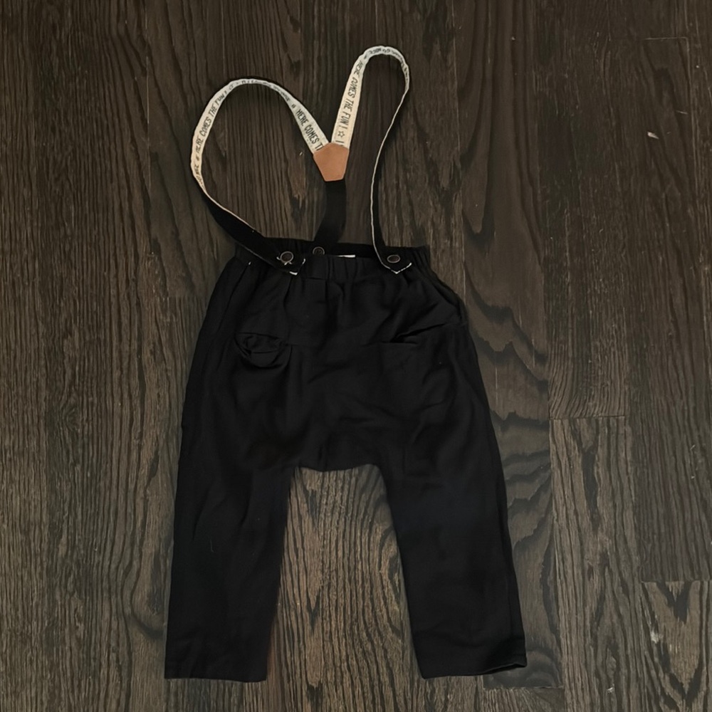 Zara Black Baby Suspenders (adjustable)